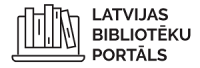 Logotips uz balta fonā - Latvijas bibliotēku portāls