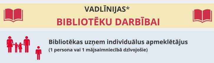 Daļa no posta "Vadlīnijas bibliotēku darbībai" par Covid-19