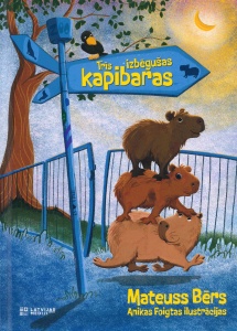 Trīs izbēgušas kapibaras